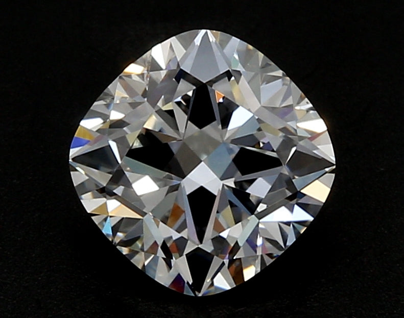 1.5 Carat Cushion Lab Diamond with  Cut Diamond in 14KT  view 1
