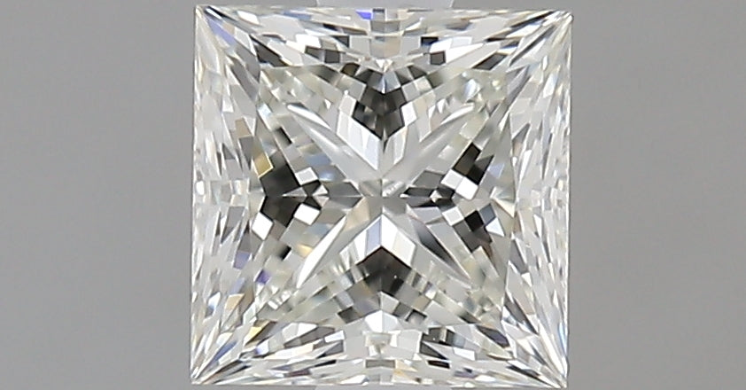 1.01 Carat Princess Natural Diamond with  Cut Diamond in 14KT  view 1
