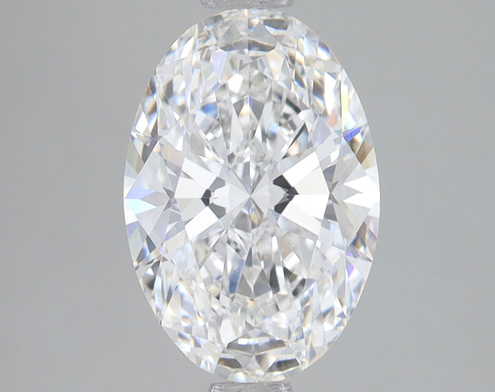 2.31 Carat Oval Lab Diamond with  Cut Diamond in 14KT  view 1
