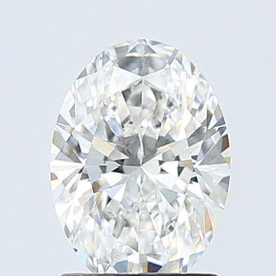 1.58 Carat Oval Lab Diamond with  Cut Diamond in 14KT  view 1
