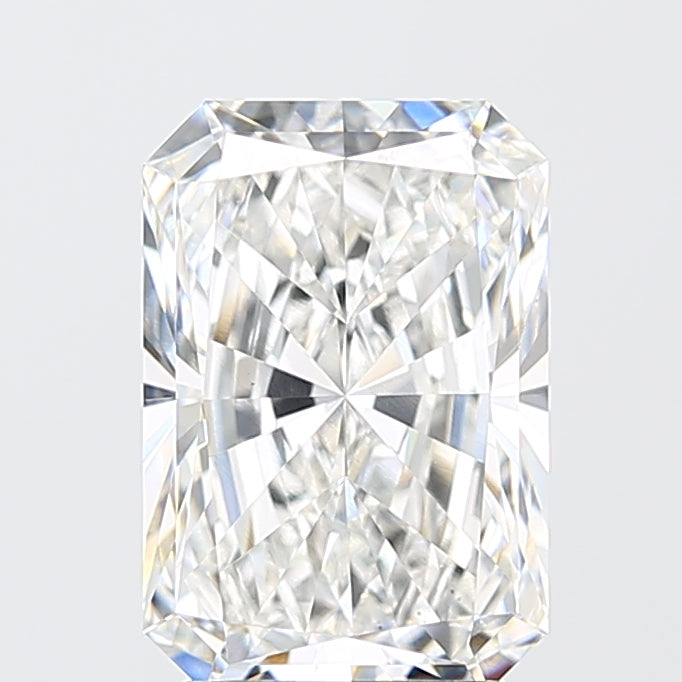 3.1 Carat Radiant Lab Diamond with  Cut Diamond in 14KT  view 1
