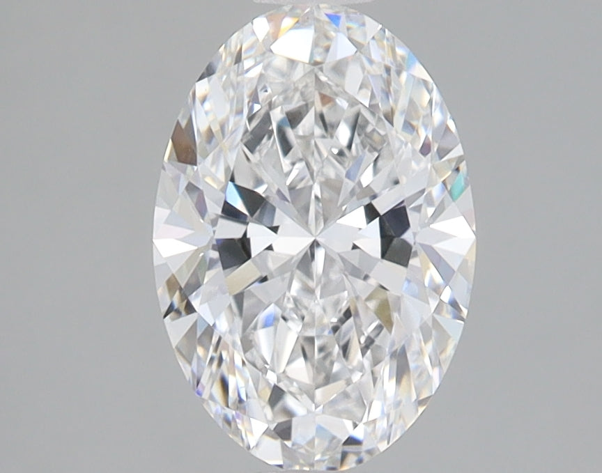 1.52 Carat Oval Lab Diamond with  Cut Diamond in 14KT  view 1
