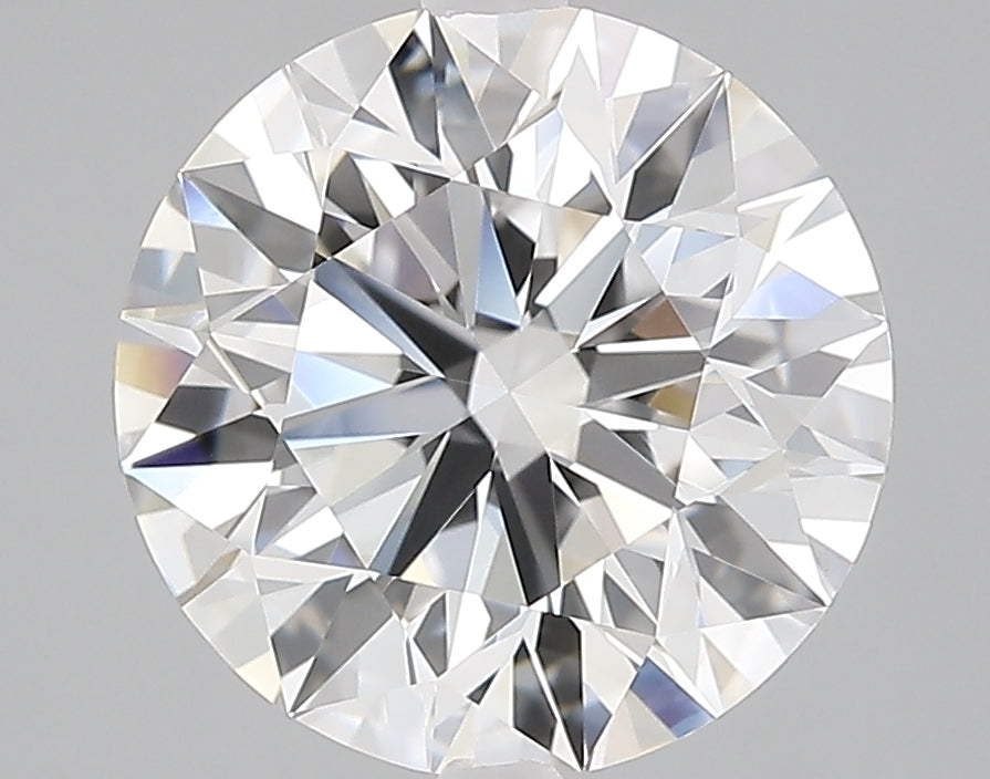 4.0 Carat Round Lab Diamond with  Cut Diamond in 14KT  view 1

