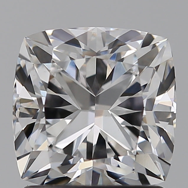 1.52 Carat Cushion Lab Diamond with  Cut Diamond in 14KT  view 1
