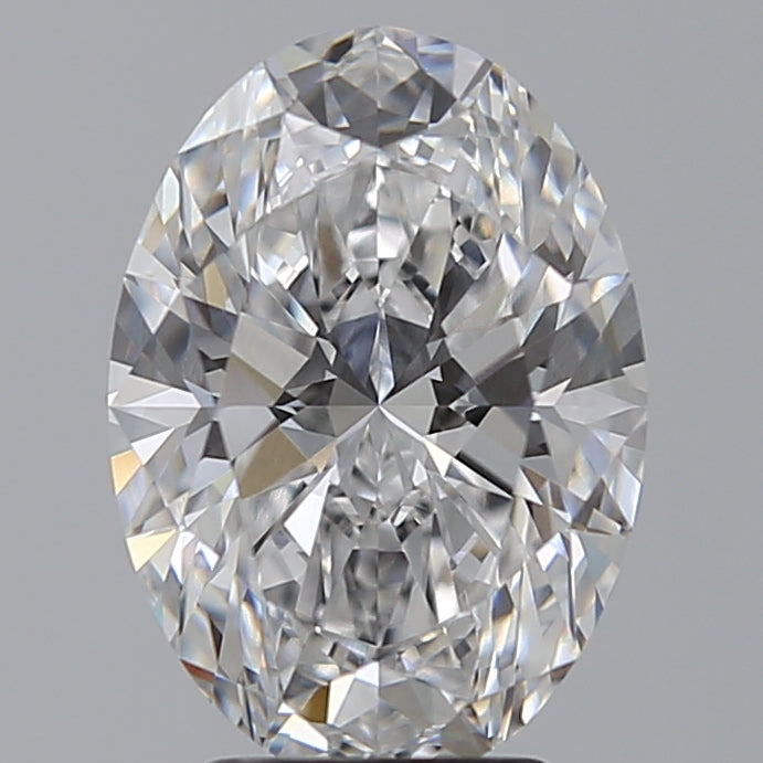 3.56 Carat Oval Lab Diamond with  Cut Diamond in 14KT  view 1
