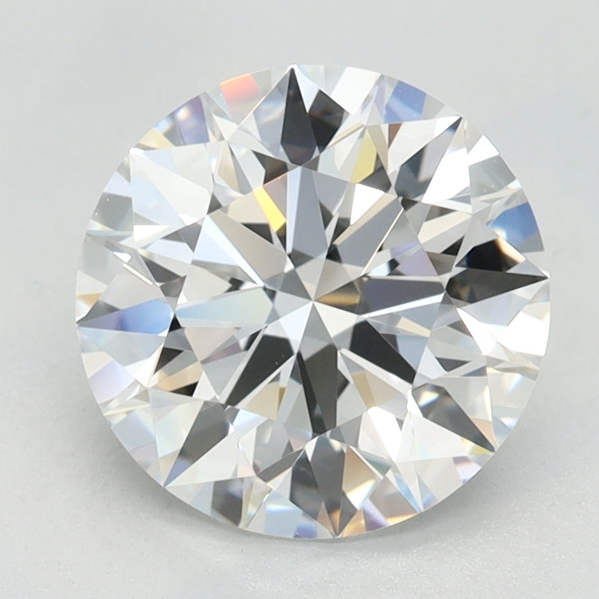 2.05 Carat Round Lab Diamond with  Cut Diamond in 14KT  view 1
