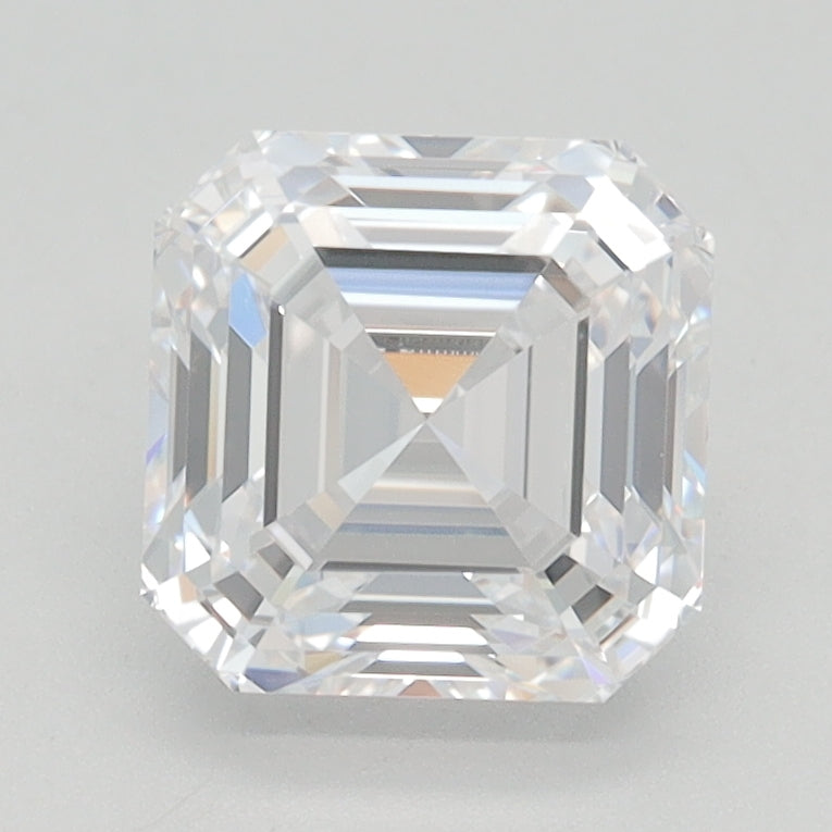 2.0 Carat Asscher Lab Diamond with  Cut Diamond in 14KT  view 1
