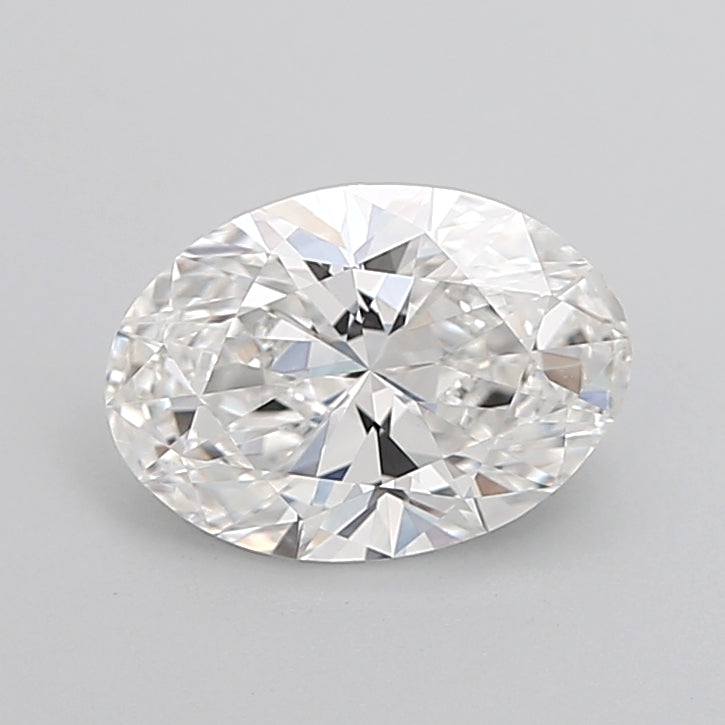 2.5 Carat Oval Lab Diamond with  Cut Diamond in 14KT  view 1
