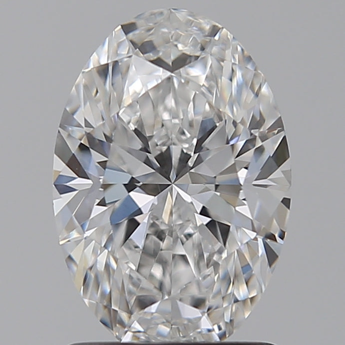 1.5 Carat Oval Lab Diamond with  Cut Diamond in 14KT  view 1
