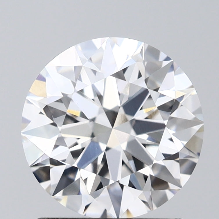 1.56 Carat Round Lab Diamond with  Cut Diamond in 14KT  view 1
