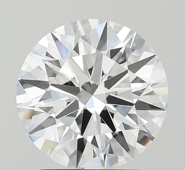 2.09 Carat Round Lab Diamond with  Cut Diamond in 14KT  view 1
