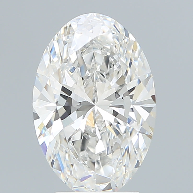 3.52 Carat Oval Lab Diamond with  Cut Diamond in 14KT  view 1

