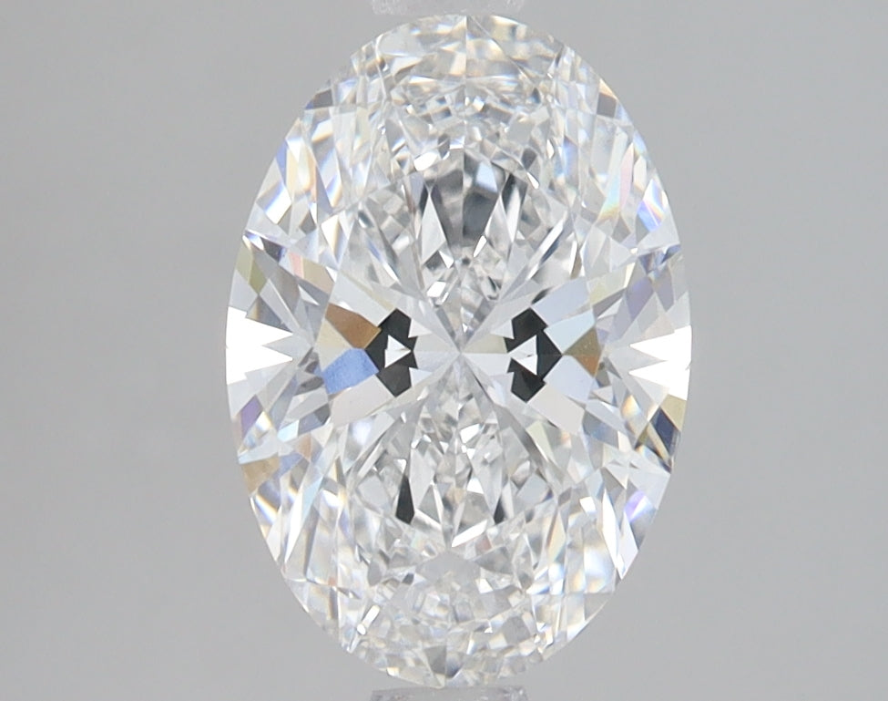 2.0 Carat Oval Lab Diamond with  Cut Diamond in 14KT  view 1
