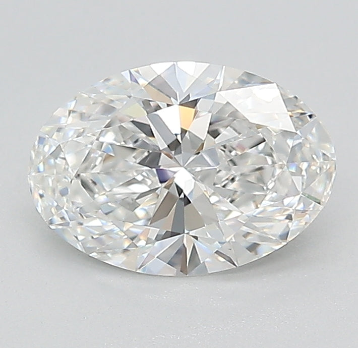 1.12 Carat Oval Lab Diamond with  Cut Diamond in 14KT  view 1

