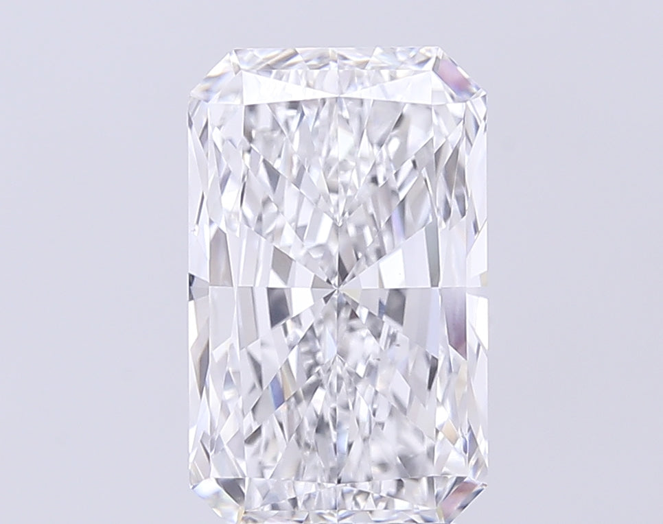 5.0 Carat Radiant Lab Diamond with  Cut Diamond in 14KT  view 1

