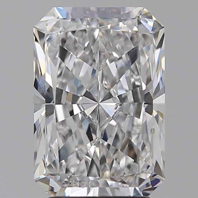 3.02 Carat Radiant Lab Diamond with  Cut Diamond in 14KT  view 1
