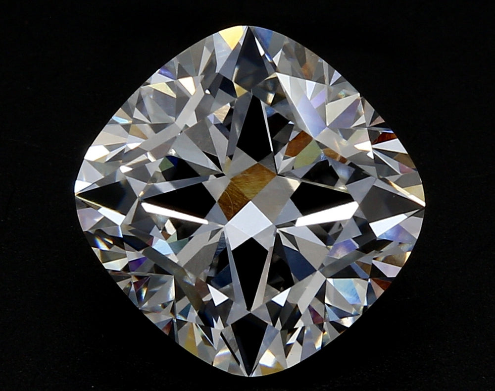 1.5 Carat Cushion Lab Diamond with  Cut Diamond in 14KT  view 1
