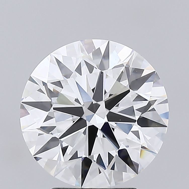 3.58 Carat Round Lab Diamond with  Cut Diamond in 14KT  view 1
