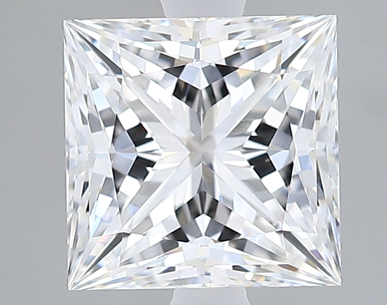 2.29 Carat Princess Lab Diamond with  Cut Diamond in 14KT  view 1

