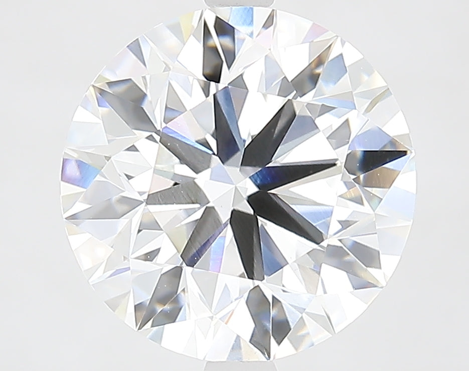 4.54 Carat Round Lab Diamond with  Cut Diamond in 14KT  view 1
