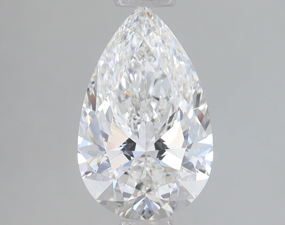 1.52 Carat Pear Lab Diamond with  Cut Diamond in 14KT  view 1

