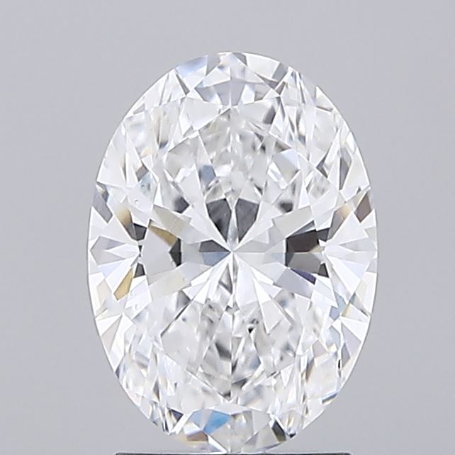 1.94 Carat Oval Lab Diamond with  Cut Diamond in 14KT  view 1
