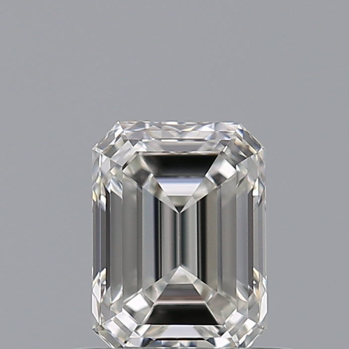 0.57 Carat Emerald Natural Diamond with  Cut Diamond in 14KT  view 1
