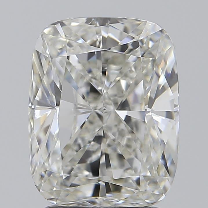2.5 Carat Cushion Lab Diamond with  Cut Diamond in 14KT  view 1
