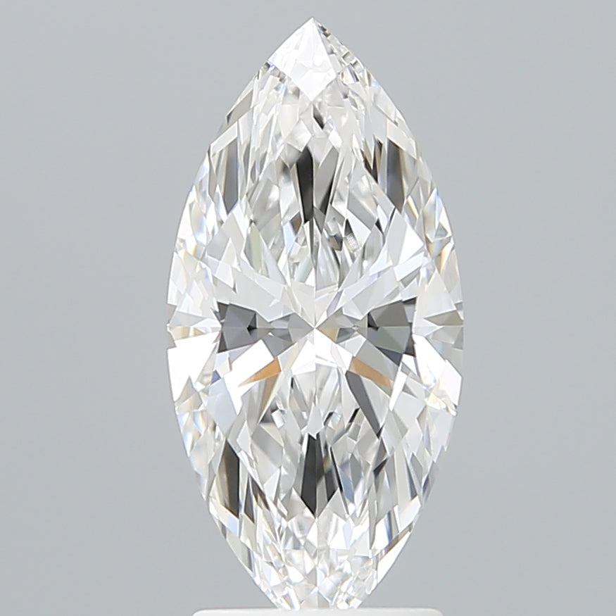 2.33 Carat Marquise Lab Diamond with  Cut Diamond in 14KT  view 1
