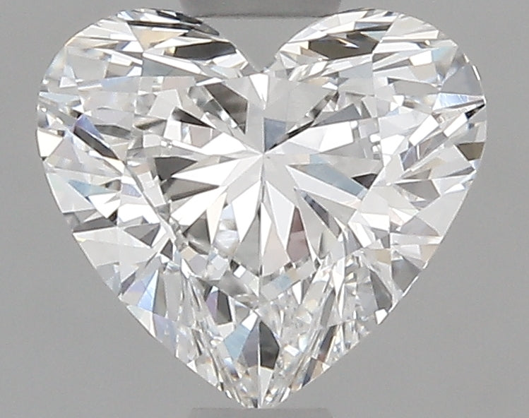 0.8 Carat Heart Natural Diamond with  Cut Diamond in 14KT  view 1
