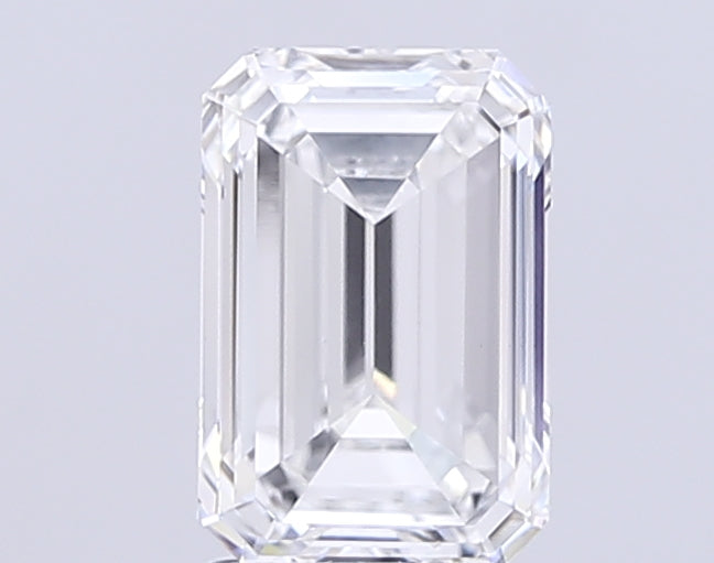 2.5 Carat Emerald Lab Diamond with  Cut Diamond in 14KT  view 1
