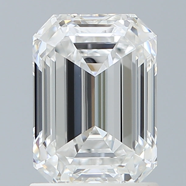 1.71 Carat Emerald Lab Diamond with  Cut Diamond in 14KT  view 1
