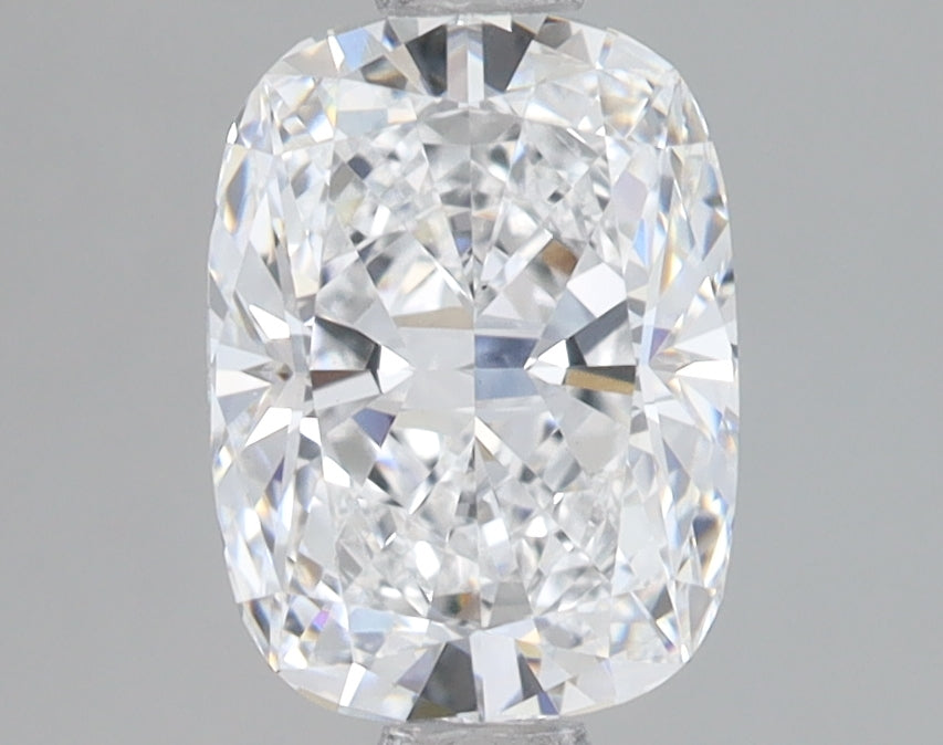 1.52 Carat Cushion Lab Diamond with  Cut Diamond in 14KT  view 1
