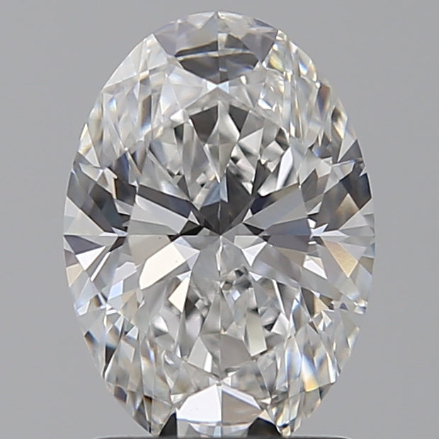 1.56 Carat Oval Lab Diamond with  Cut Diamond in 14KT  view 1
