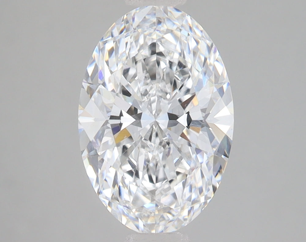 2.01 Carat Oval Lab Diamond with  Cut Diamond in 14KT  view 1
