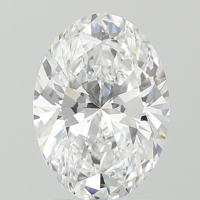 2.04 Carat Oval Lab Diamond with  Cut Diamond in 14KT  view 1
