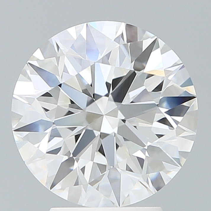 3.69 Carat Round Lab Diamond with  Cut Diamond in 14KT  view 1

