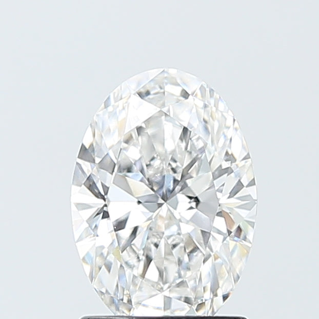 1.5 Carat Oval Lab Diamond with  Cut Diamond in 14KT  view 1
