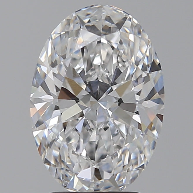 3.09 Carat Oval Lab Diamond with  Cut Diamond in 14KT  view 1
