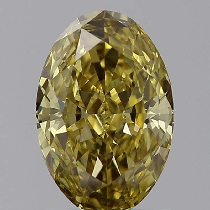 0.91 Carat Oval Lab Diamond with  Cut Diamond in 14KT  view 1
