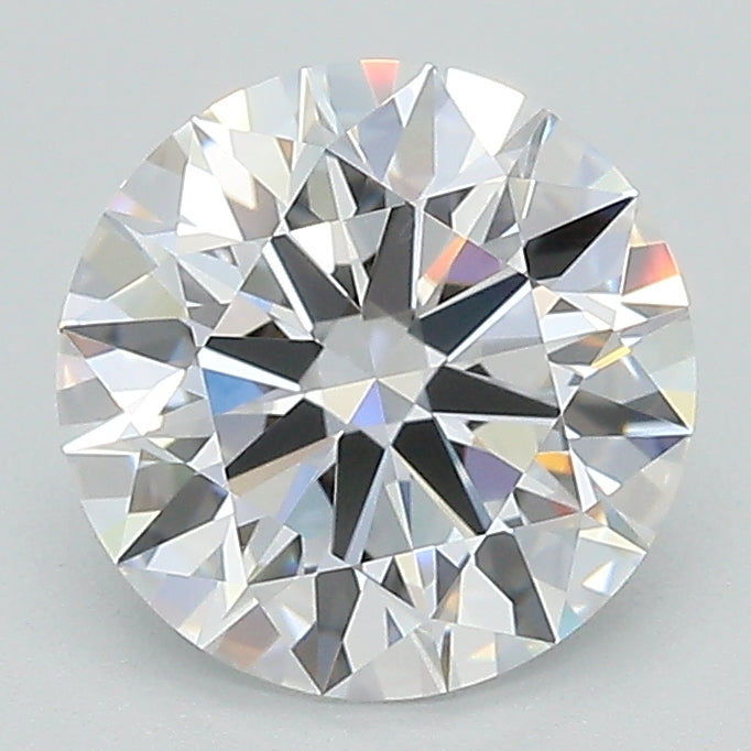 2.1 Carat Round Lab Diamond with  Cut Diamond in 14KT  view 1
