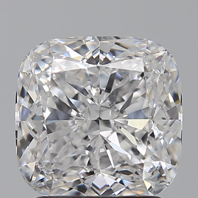 2.05 Carat Cushion Lab Diamond with  Cut Diamond in 14KT  view 1
