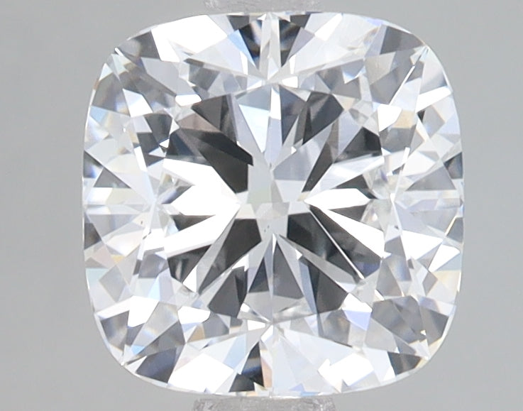 2.05 Carat Cushion Lab Diamond with  Cut Diamond in 14KT  view 1
