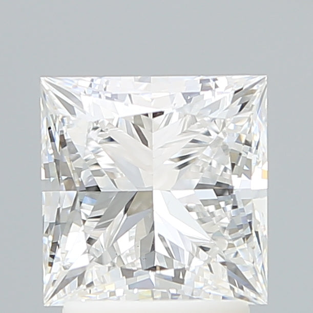 2.5 Carat Princess Lab Diamond with  Cut Diamond in 14KT  view 1
