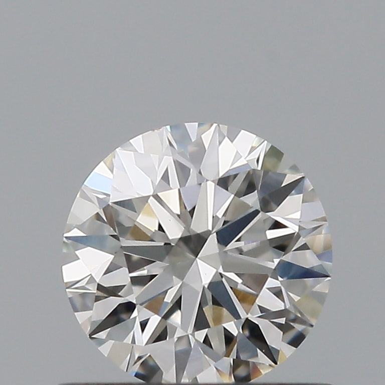 0.56 Carat Round Natural Diamond with  Cut Diamond in 14KT  view 1
