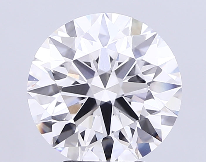 5.06 Carat Round Lab Diamond with  Cut Diamond in 14KT  view 1
