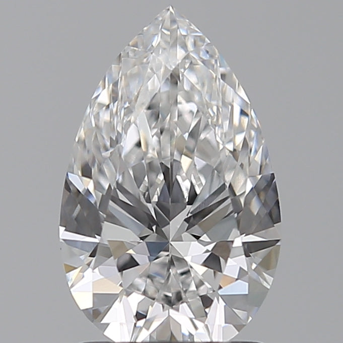 1.51 Carat Pear Lab Diamond with  Cut Diamond in 14KT  view 1
