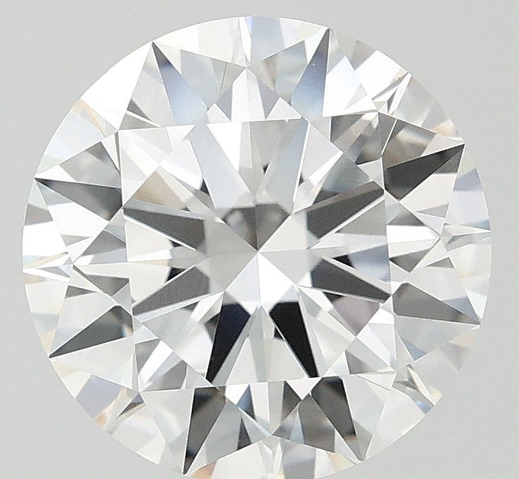 4.02 Carat Round Lab Diamond with  Cut Diamond in 14KT  view 1

