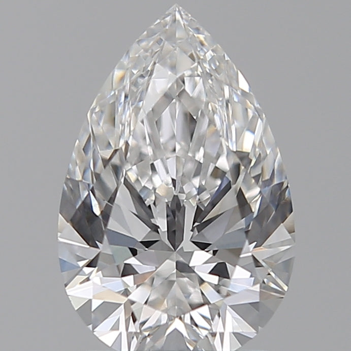 1.57 Carat Pear Lab Diamond with  Cut Diamond in 14KT  view 1
