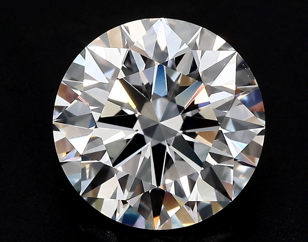 3.0 Carat Round Lab Diamond with  Cut Diamond in 14KT  view 1
